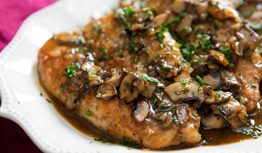 menù a base di funghi